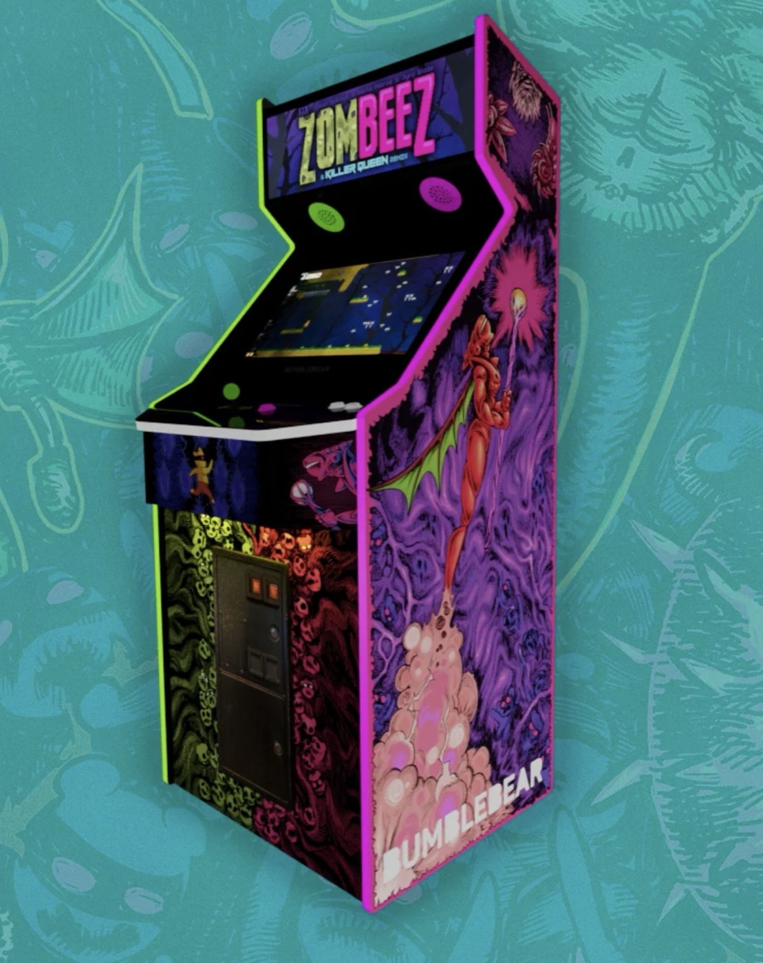 Zombeez indie arcade cabinet