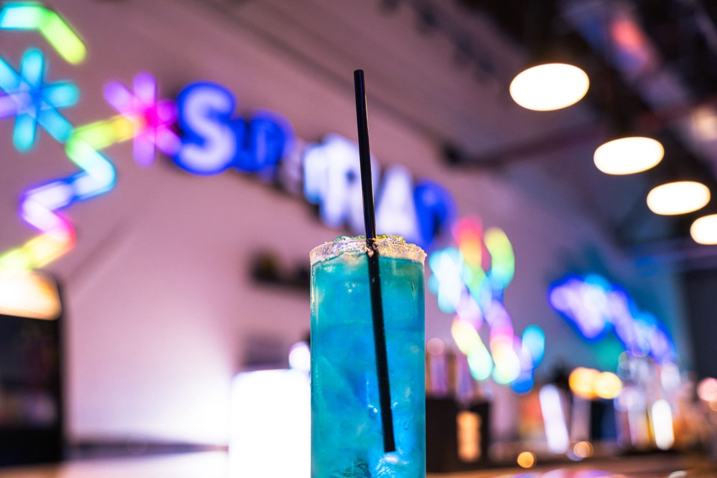 Craft cocktail at the Super Rad bar